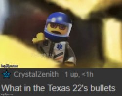 What in Texas 22's bullets Meme Template