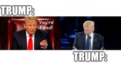 Trump Firing Trump Apprentice Meme Template