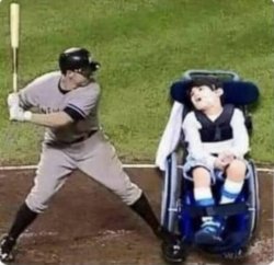 Wheelchair baseball Meme Template