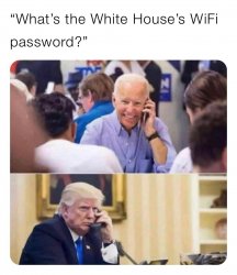 The White House's WiFi password Meme Template