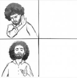 bob ross hotline bling Meme Template