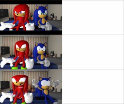 Sonic And His Homie Meme Template