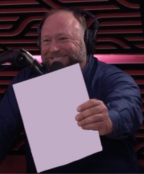 Alex Jones paper Meme Template