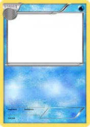 water type Pokémon card template Meme Template