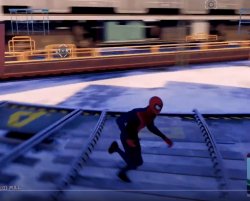 Spiderman Running Meme Template