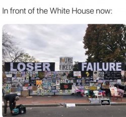 Trump 2020 in front of the White House now Meme Template