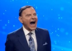Kenneth Copeland laughing Meme Template
