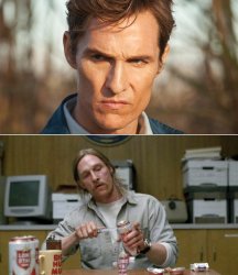 Cohle mental breakdown Meme Template