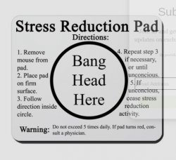 stress reduction pad Meme Template