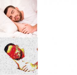 sleep then       WOKE Meme Template