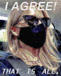 Kylie I agree with face mask deep-fried Meme Template