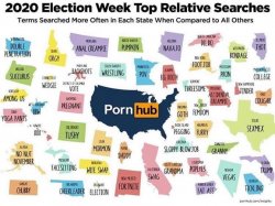 2020 Election Week Top Relative Searches Meme Template