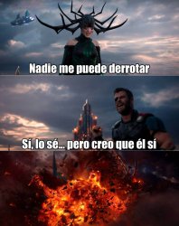 Nadie me puede derrotar Thor Meme Template