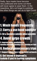 Face mask Covid precautions Meme Template