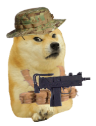 G.D.F DOge Mercenary Meme Template