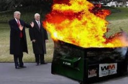 dumpster fire Meme Template