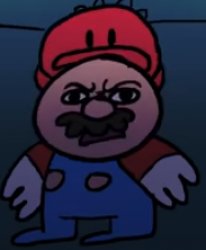 Disgusted Mario HD Meme Template