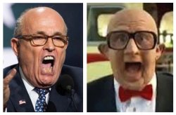 Rudy Giuliani & Six Flags Guy Meme Template