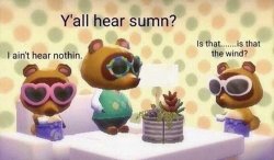Animal Crossing y'all hear sumn? Meme Template