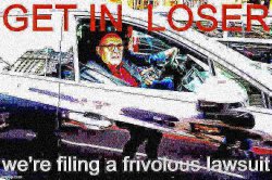 Rudy Giuliani Get in loser frivolous lawsuit deep-fried Meme Template