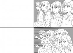 Gaijin 4koma Reaction Guys Railgun version Meme Template