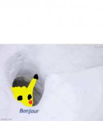 Pikachu Bonjour Meme Template