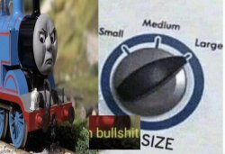 Bullshit size Meme Template