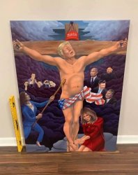 Trump official portrait national gallery Meme Template
