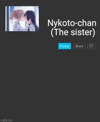 Nykoto's announcement template Meme Template