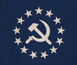 Communist Flag Blue Meme Template