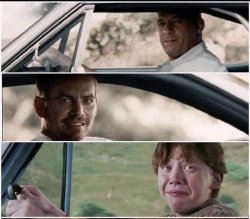Fast and Furious plus Ron Meme Template