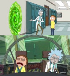 20 minute adventure rick and morty (no text) Meme Template