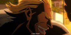 All Might I am here Meme Template