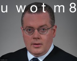 Judge Matthew Brann U Wot M8 Meme Template