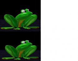 Shocked Frogger Meme Template