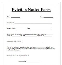 Blank Eviction Notice Form Meme Template