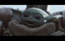Happy Baby Yoda Meme Template