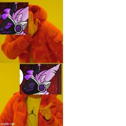 Dana the protogen drake format Meme Template