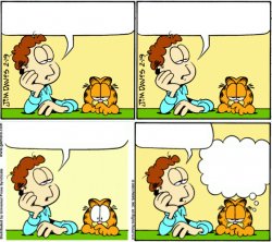 Garfield life's big questions Meme Template