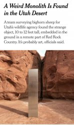 Utah Weird Monolith Meme Template