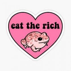 Eat the rich frog Meme Template