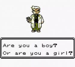Prof. Oak Are you a boy or a girl? Meme Template