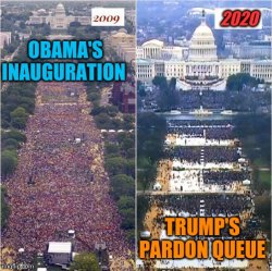 Inauguration crowds Meme Template