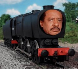 George Jefferson train Meme Template