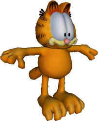 T-posing garfeild Meme Template