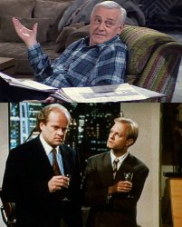 Martin Crane vs Frasier and Niles Meme Template