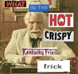 what in the hot crispy kentucky fried frick Meme Template