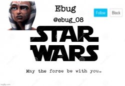 Ebug announcement 6 Meme Template