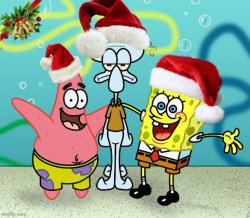 Spongebob Christmas Template Meme Template