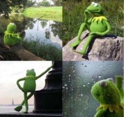 Kermit Waiting Meme Template